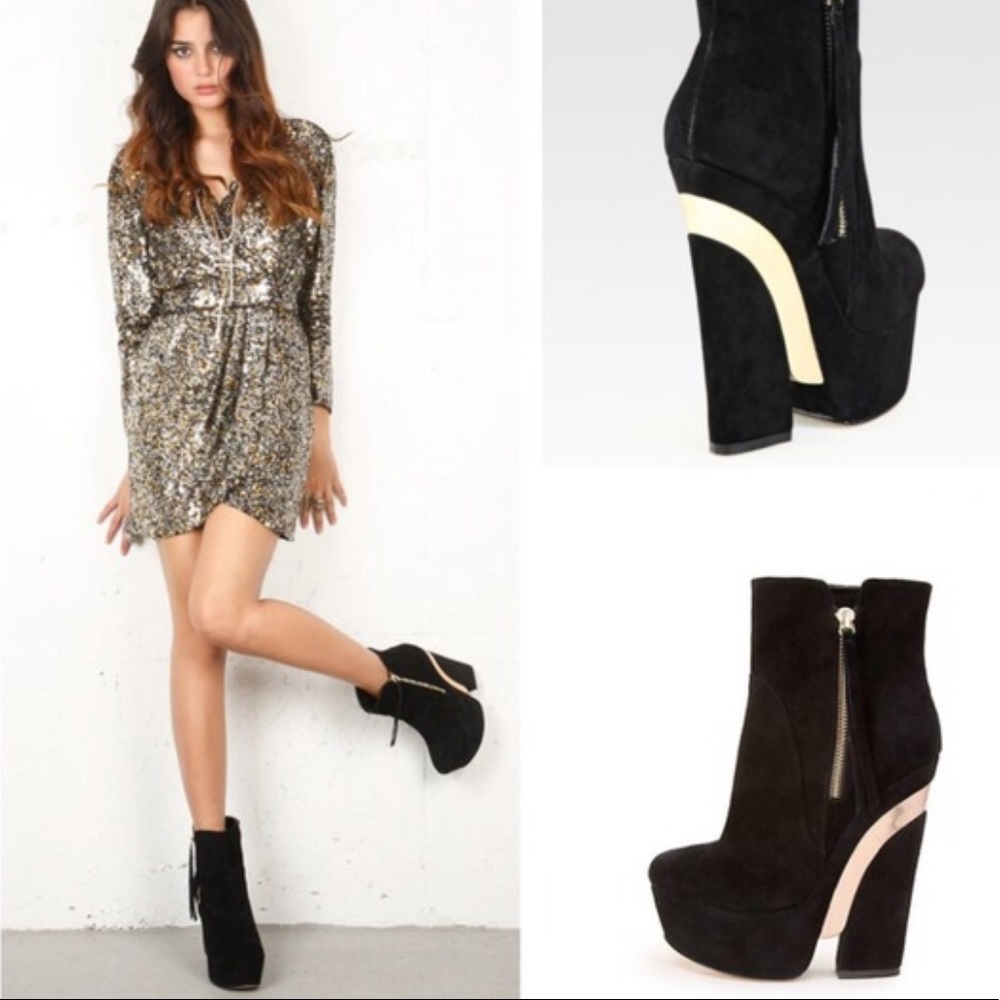 Dolce Vita Sana Cutout Wedge Booties